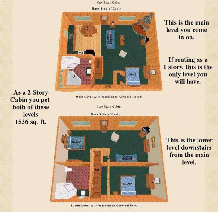 Secluded Cabin In The Woods! 1 Story Villa Eureka Springs Esterno foto